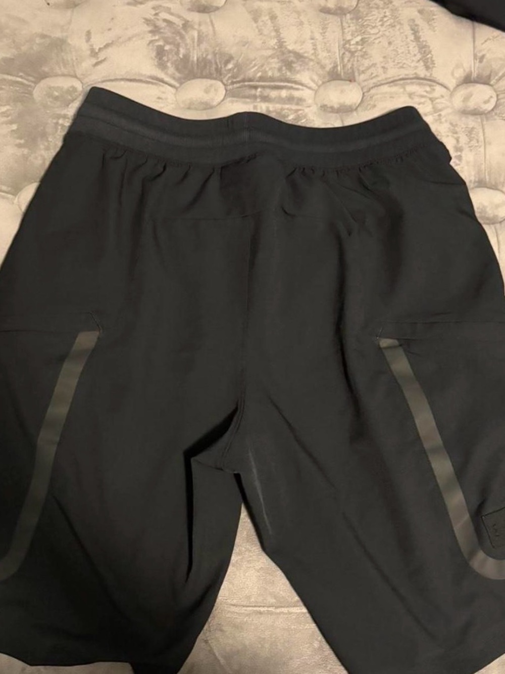 Under Armour Black Boys Athletic Shorts with Reflective Trim